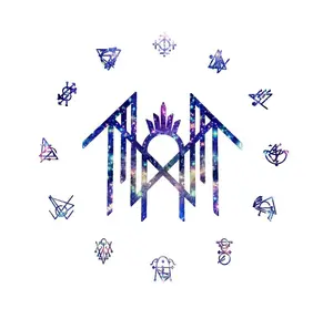 Sleep Token Glitter Runes Sticker Vinyl Decal