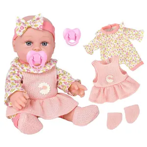 12-inch Reborn Baby Doll with Matching Outfit Pair with pacifiers,Halloween /Thanksgiving / Christmas Gifts