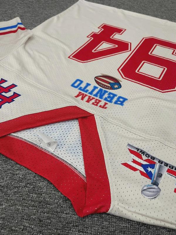 Benito Crop Top Mesh Football Jersey, Puerto Rico Flag Crop Top Football Jersey Shirt, Gift for Unisex