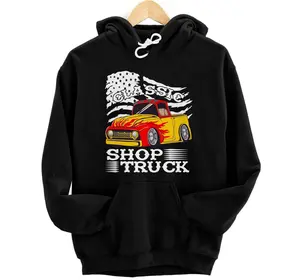 Pickup Truck Customized Classic Shop Truck USA Flag Hoodie, Sweatshirt, T-Shirt