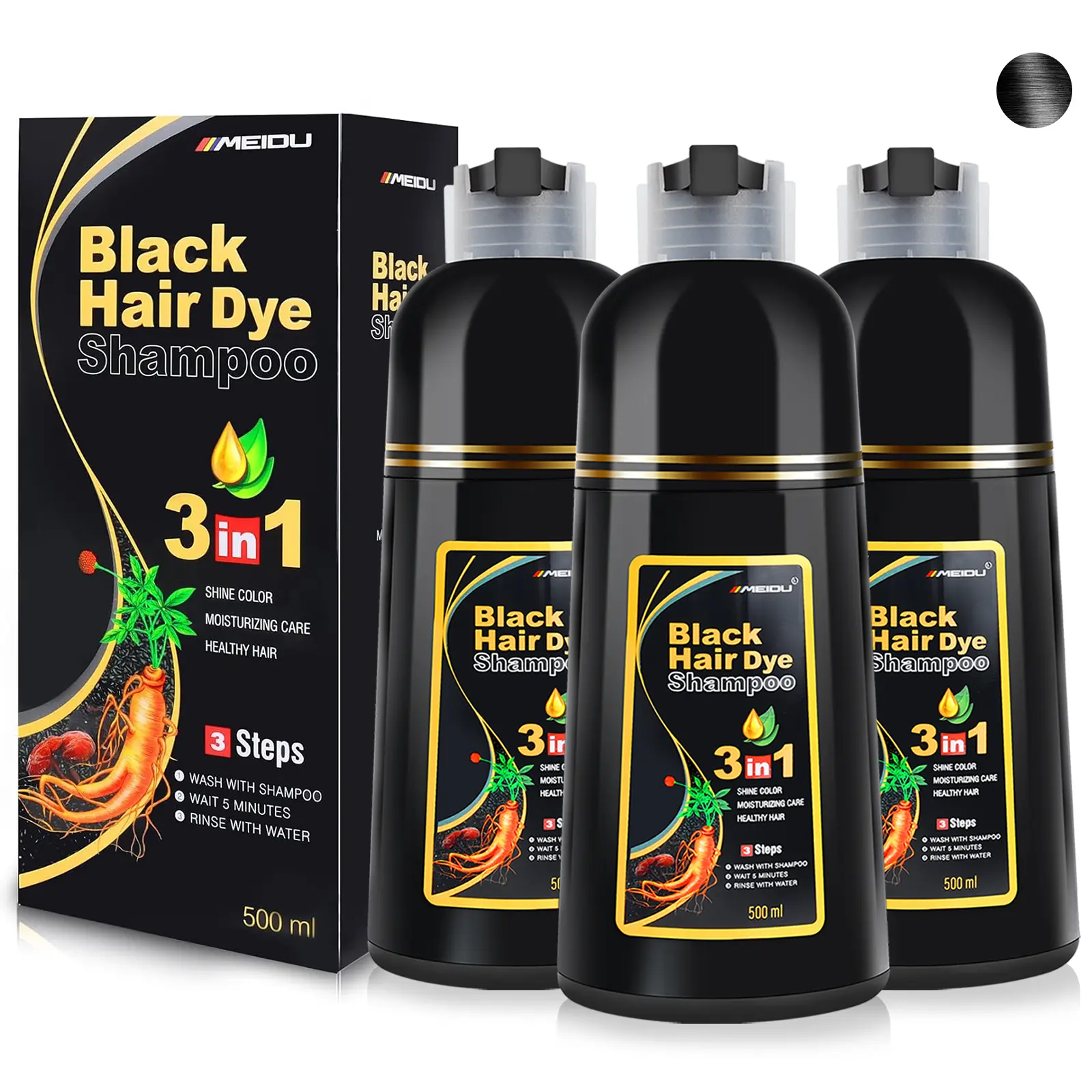 Black 500ml*3