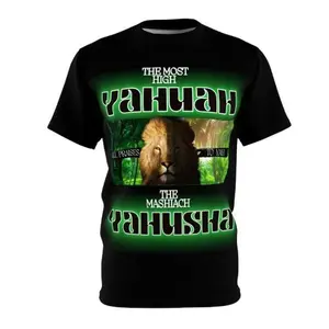 The Black Cut & Sew Tee Featuring Yahuah And Yahusha Tshirt