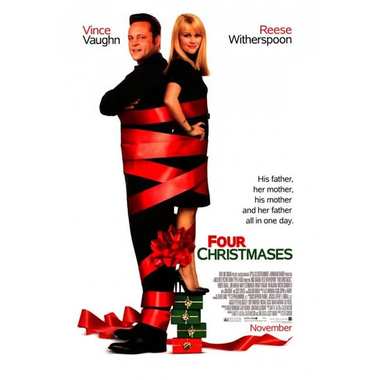 Four Christmases Movie Poster Print (27 x 40)