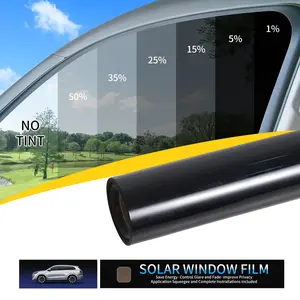 Car Window Film UV Protection Privacy Shield, High Clarity Pet Material, 50% Light Transmittance, Ideal for Car Home Office Use