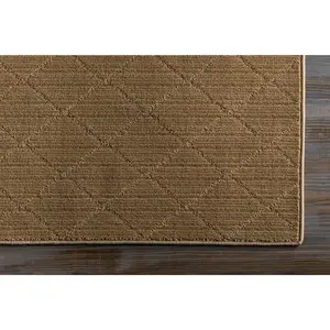 Hawkins Brown Diamond Cut and Sew Custom Rug