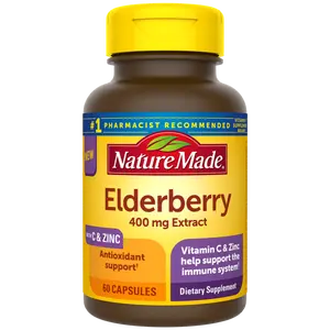 Elderberry Capsules with Vitamin C and Zinc