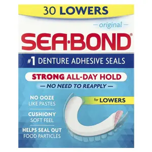 SeaBond Denture Adhesive Seals, Original, 30 Lowers
