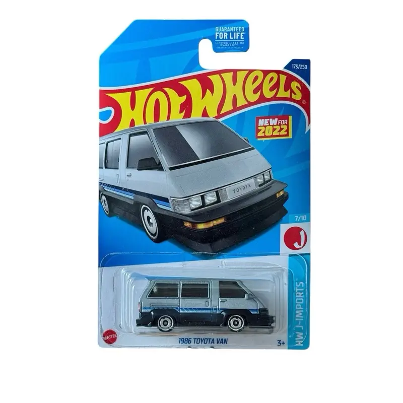 Hot Wheels 1986 Toyota Van HW J-Imports Silver 1:64 Scale Diecast Car - Vintage Toys, Collector’s Item, Display Use, Gift for Collectors
