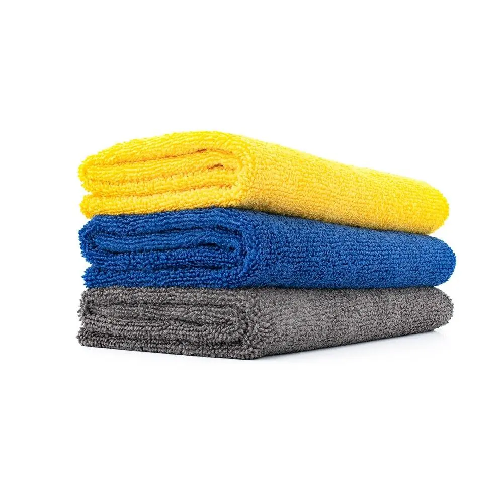 The Rag Company Edgeless 365 Car Wash Microfiber Towel - Premium 70/30 Dual-Pile Blend, 365gsm, 16x16in Edgeless Towel for Buffing, Wax Removal, Microfiber Cleaning Cloths, Automotive Detailing Products