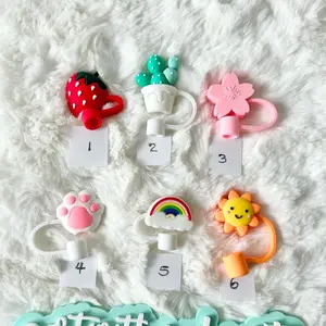 Decoration Straws Cover Silicone