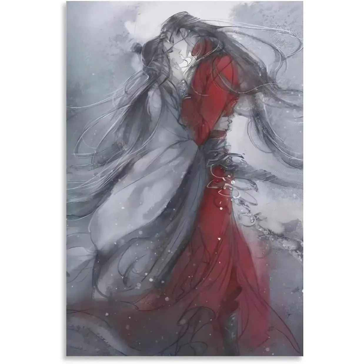 Heaven Official's Blessing LGBT Anime Poster (20 inches) - Handmade Craft Hi-Resolution Production Art Print, Multi-Size Framed/Unframed Home Decor Wall Art for Living Room