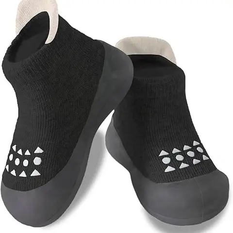 Baby Sock Shoes Toddler Non-Slip Slippers Infant Walking Shoes Soft Rubber Sole Sneakers for Baby Boys Girls