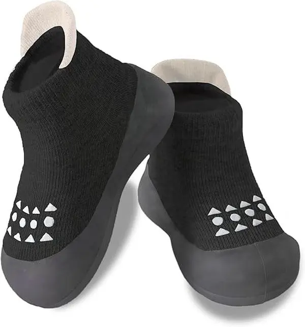 Baby Sock Shoes Toddler Non-Slip Slippers Infant Walking Shoes Soft Rubber Sole Sneakers for Baby Boys Girls