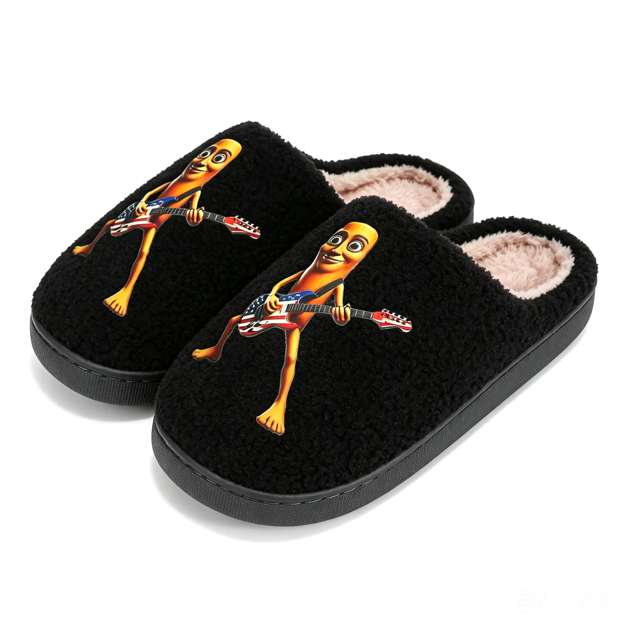 Fluffy Slippers For Womens Mens Warm Cozy Plush Fuzzy  Slippers Slip-on House Slippers Indoor Outdoor