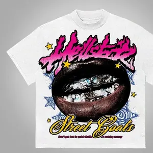 Sopula Hell.star Street Goals Lip Braces Make Vintage Printed Graphics Cotton Tee