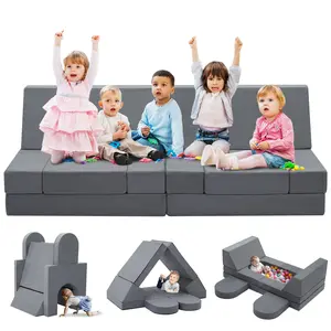 Christmas gift idea,Scabine Sofa, Modular Kids Play Couch for Playroom & Bedroom,Comfortable & Durable toddler couch modular kid couch for play couch Furniture