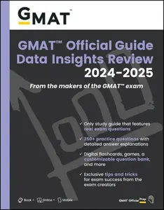 USED-GMAT Official Guide Data Insights Review 2024-2025: Book + Online Question Bank by Gmac (Graduate Management Admission Coun (Paperback)