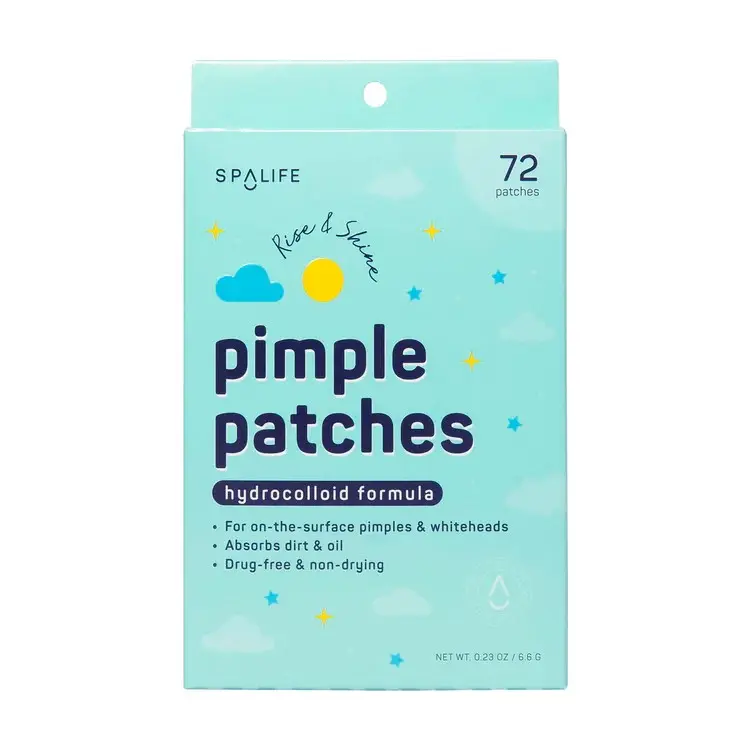 SpaLife Beauty Rise & Shine Pimple Patches – Hydrocolloid Formula for Acne, Spots, Redness, Oiliness, and Inflammation – 42 Count Skincare Acne