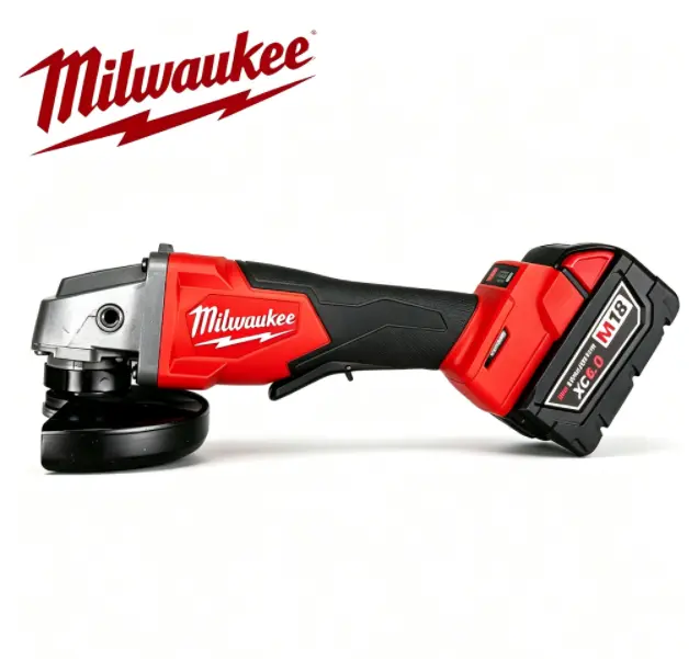 Milwaukee 125mm Brushless Angle Grinder, Heavy-Duty Hand Tool for Metal Cutting & Grinding application reverse function mechanical work