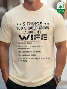 Men's 100% Cotton Funny Quote Graphic Tee, Oversized Humor Streetwear T-Shirt, Slim-Fitting Long Sleeve Top, All Seasons