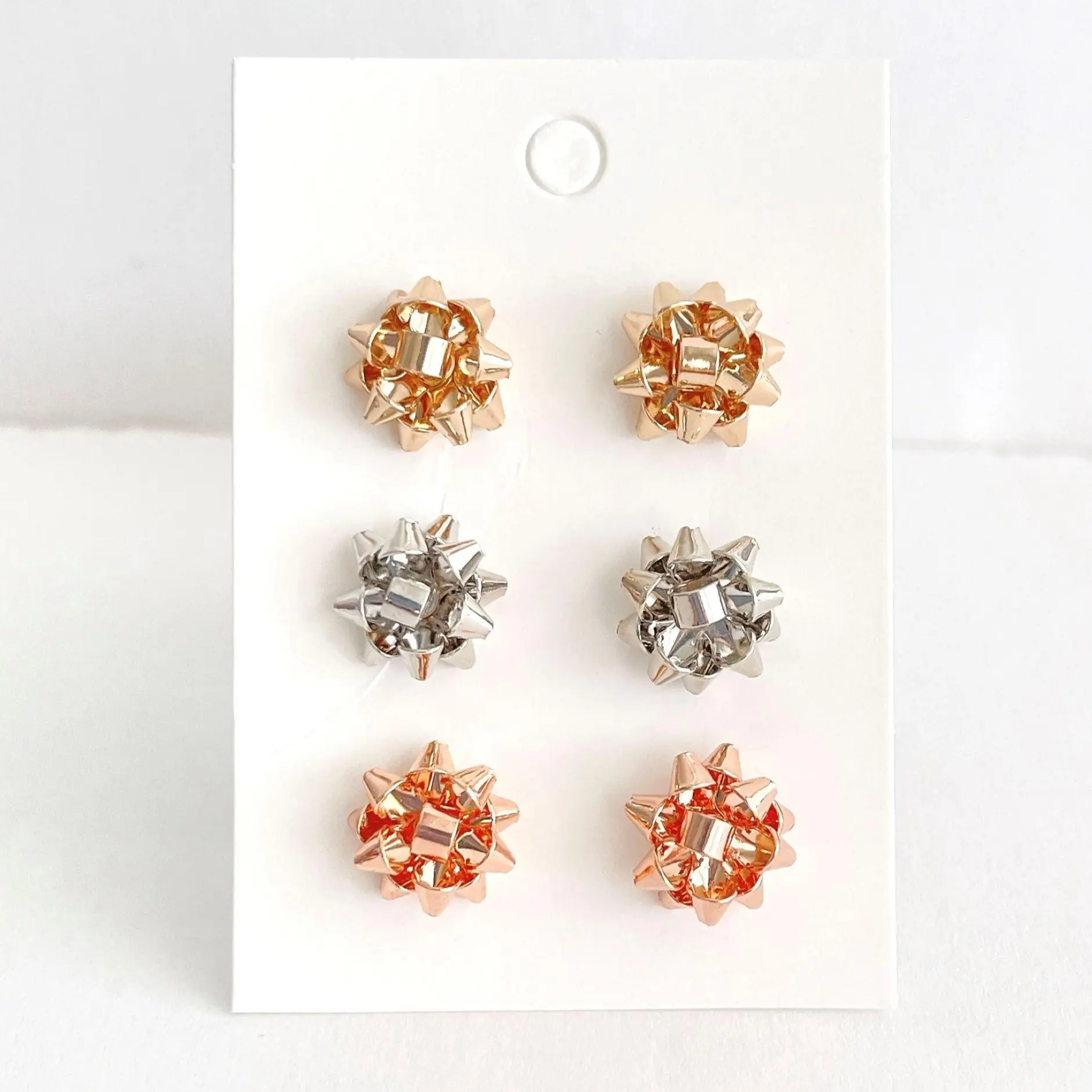 3 sets of Christmas bow stud earrings/Christmas gift