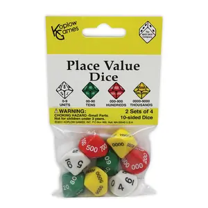 Koplow Games  Place Value Dice - Set of 6