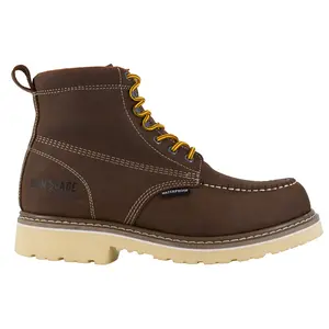 Iron Age Mens Solidifier 6 Inch Waterproof Soft Toe  Work Safety Shoes Casual - Brown