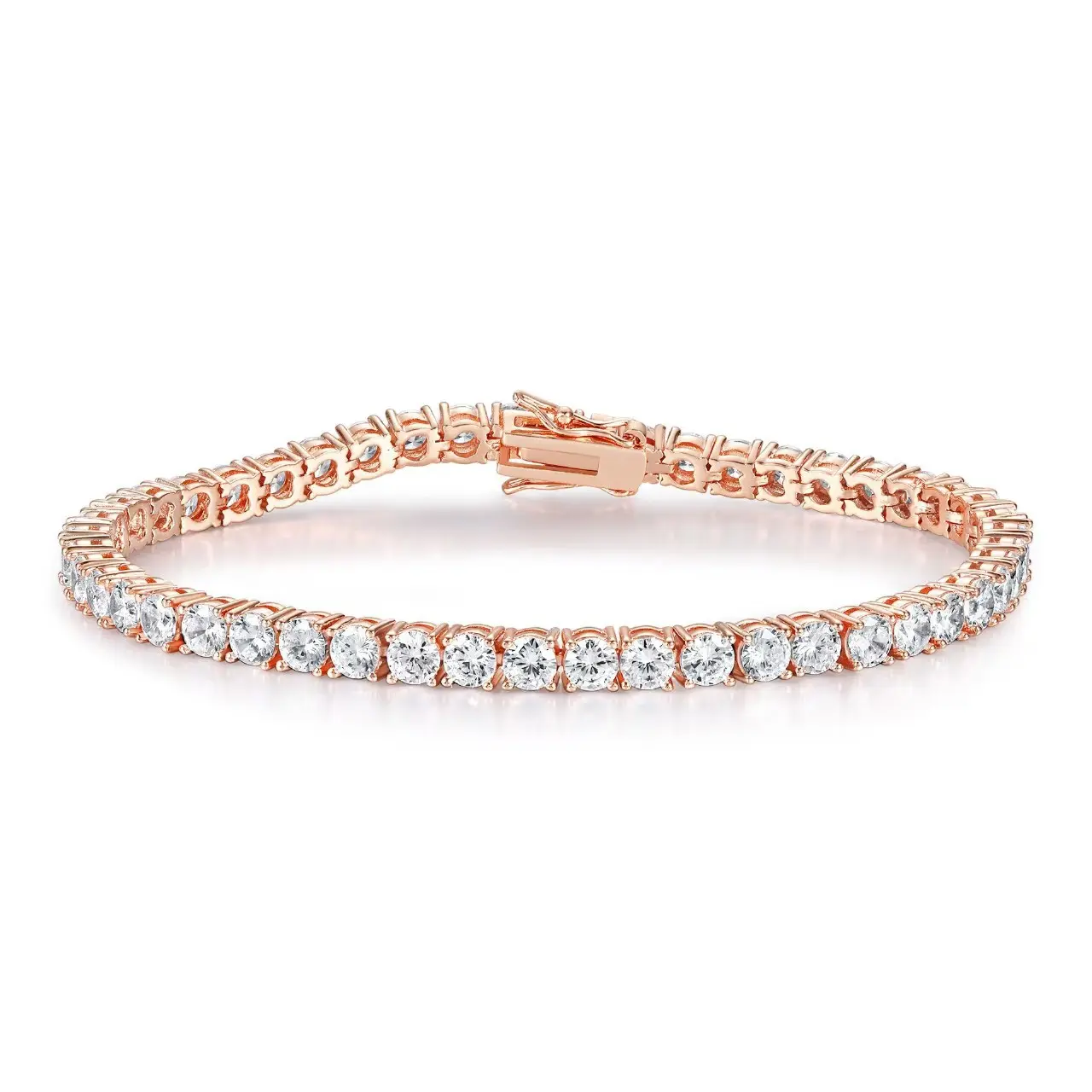 Rose gold bracelet (width 4mm, length ap