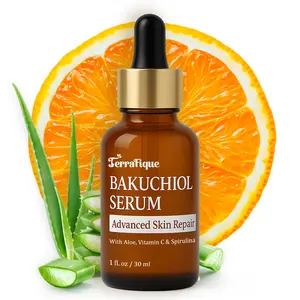 Terrafique Bakuchiol Serum - Natural Retinol Alternative for Women - Hydrating Serum for Gentle Skin - Anti Aging Wrinkle Serum for Face - 1 Fl. Oz