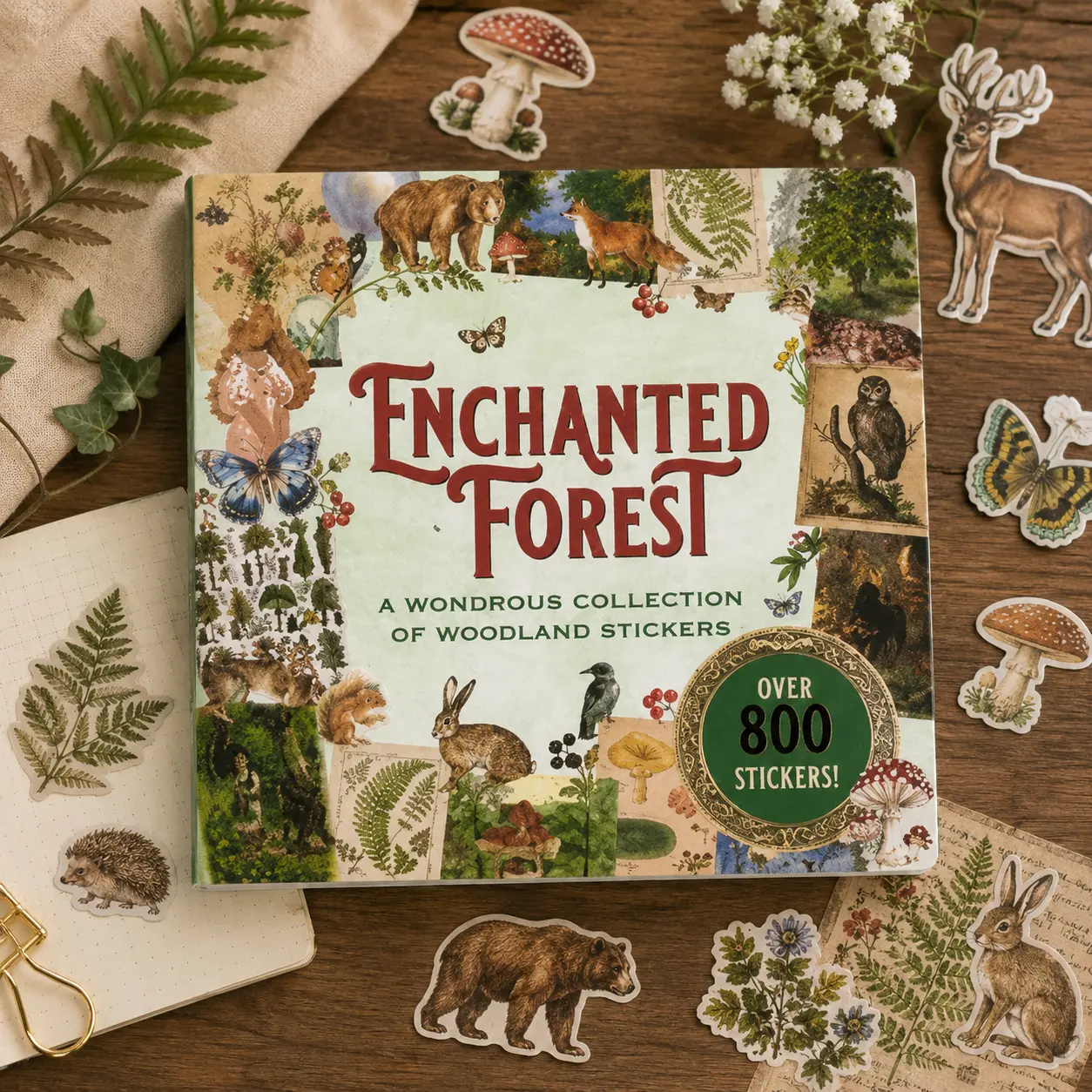 Enchanted Forest Sticker Book – 800+ Woodland & Fairy Stickers