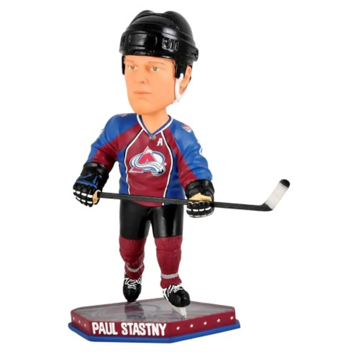 Colorado Avalanche Hockey Paul Stastny Limited Edition Player Design Bobblehead Figurine - 8" Tall, Black Base, Hand Numbered, Team Logo, 2007 Pieces Per Player Limit, Special Order Rink Base Accessory, Sports Collectible