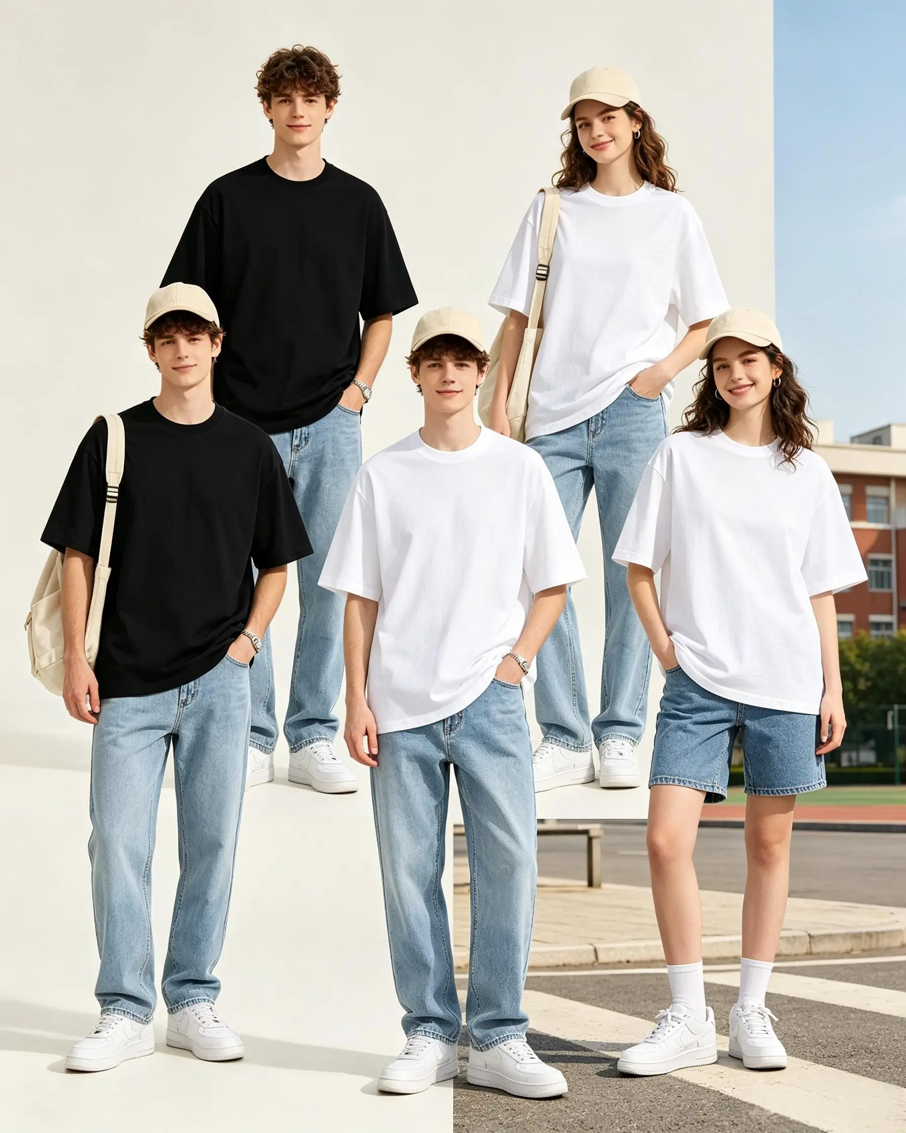 Women's Soft Stylish Cotton Crew Neck Short-Sleeve Basic Solid Color Tshirts, 5PCS Multipack Tee for Casual Everyday Office Wear with Christmas Fabric, Tshirt, Plain