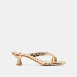 Dolce Vita BREVEL HEELS GOLD DISTRESSED LEATHER