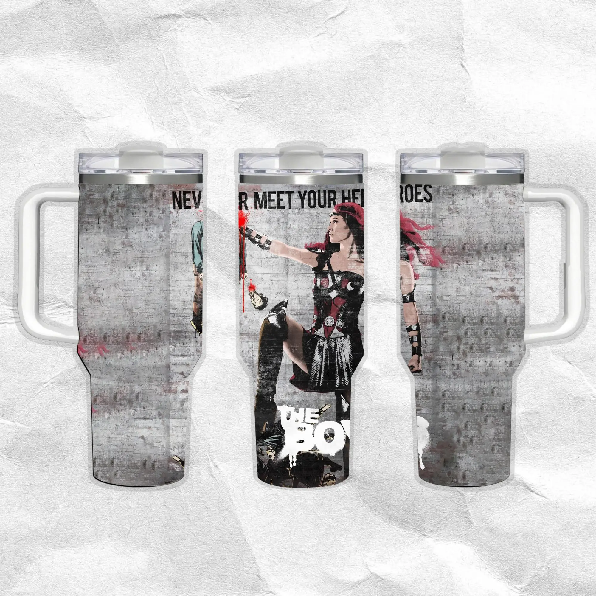 40oz Car Insulated Cup White