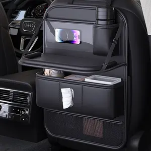 Multifunctional Car Seat Back Storage Bag, Rear Seat Organizer, Car Small Table Trash Can, Hanging Bag Essentials Set, Snacks