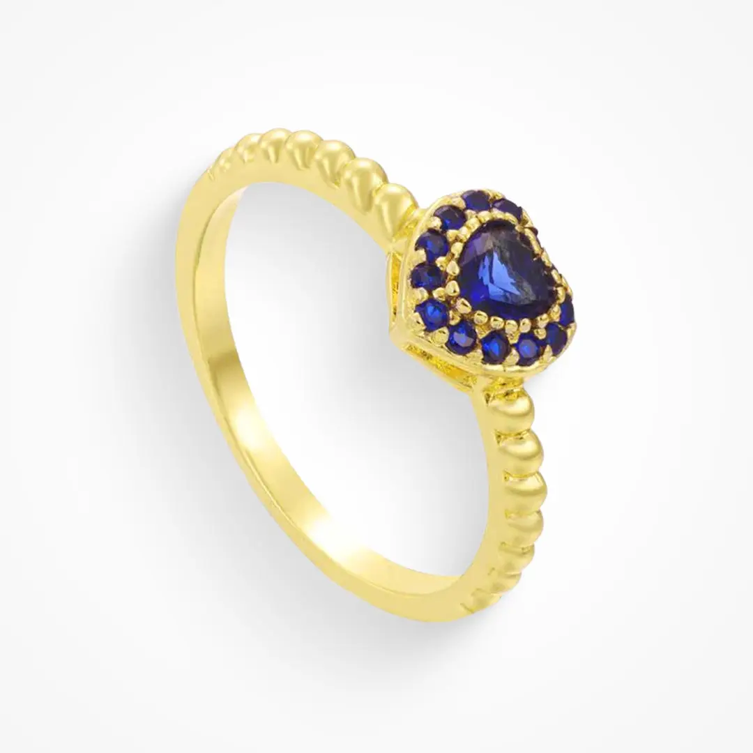 Gold, Blue CZ