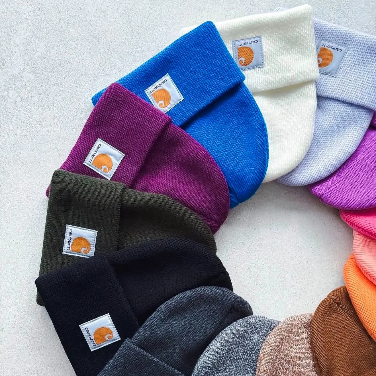 Carhartt Premium Ribbed Beanie Hat – Warm Winter Knit Watch Cap for Men & Women, Stretch Acrylic Cuffed Skull Hat for Outdoor Activities, Workwear, Skiing, Camping, Travel, Casual Streetwear Fashion, Everyday Cold Weather Essential Gift