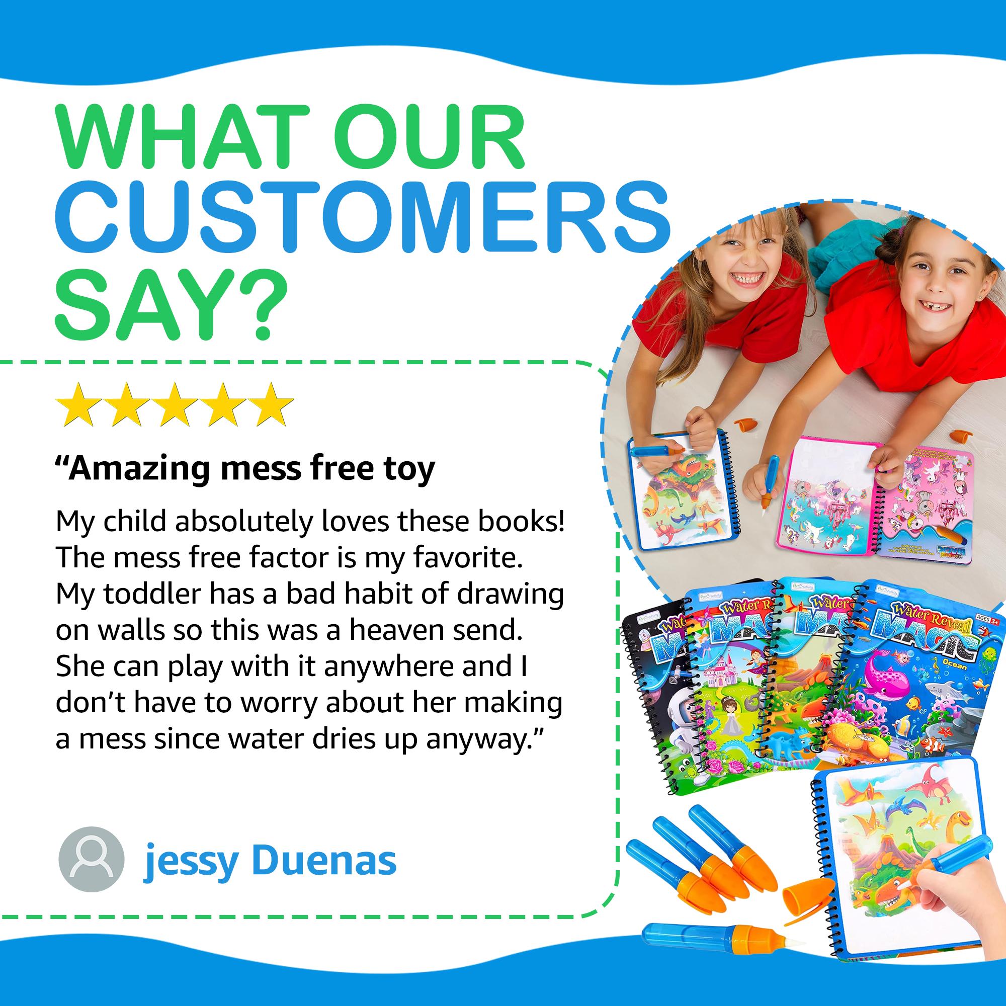 4 Pack Magic Water Coloring Books for Toddlers - Mess Free Water Art Books for Toddlers 4 Pack Magic Water Coloring Books for Toddlers - Mess Free Water Art Books for Toddlers