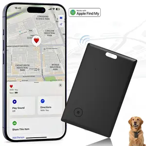 MFi Certified Bluetooth Tracker Slim Card, Find My Compatible GPS Item Locator for Wallet Keys, 5-10 Years Long Battery Life, Portable Phone Accessory, Ideal Mothers Day Gift for Her
