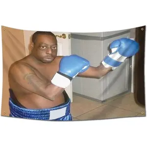 Boxing Green Lester Flag 3x5Feet Funny Poster Tapestry Durable Man Cave Wall Flag With 4 Brass Grommets