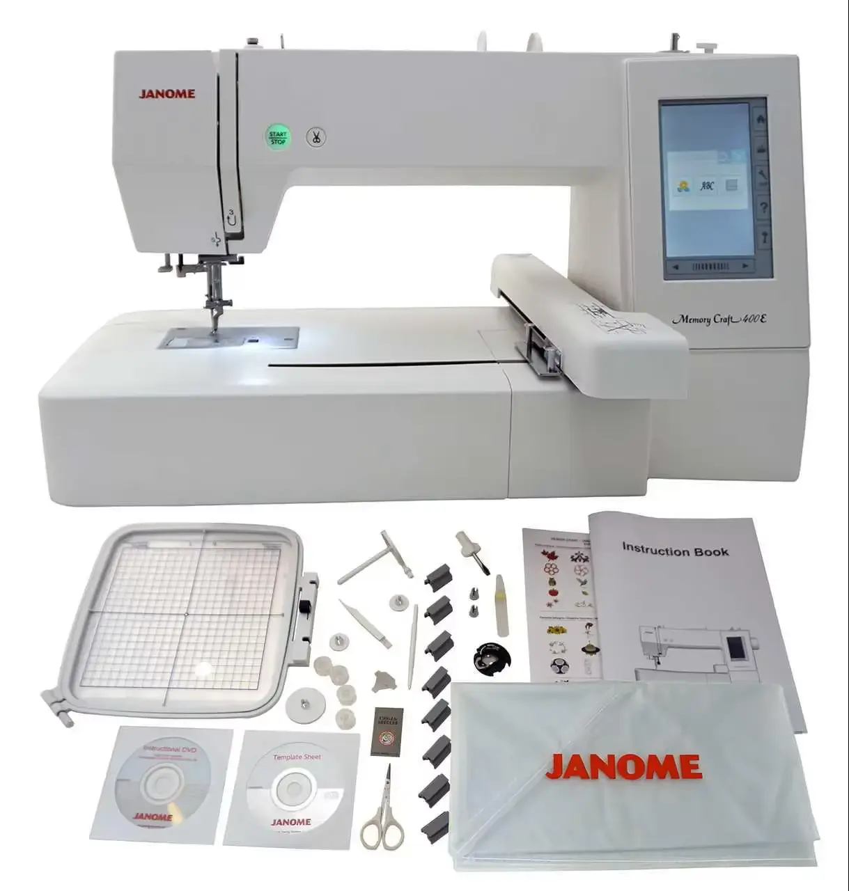 Janome Memory Craft 400E Embroidery Machine with Bonus 7.9x7.9 Janome Memory Craft 400E Embroidery Machine with Bonus 7.9x7.9