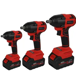 Car Tire Wrench，Auto Repair Tools，One Piece Portable 48V Cordless Impact Wrench, Cordless Drill Kit, Brushless Impact Wrench, Drill Kit with Batteries, Accessories and Toolkit for Car Tires, Electric Bikes, Garden Sheds