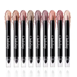 Long Lasting Eyeshadow Stick, 6 Counts/set Matte & Glitter Eye Shadow Stick, High Pigmented Eye Shadow Pen, Colorful Eye Makeup Products for All Styles, Matte Shimmer Eyeshadow