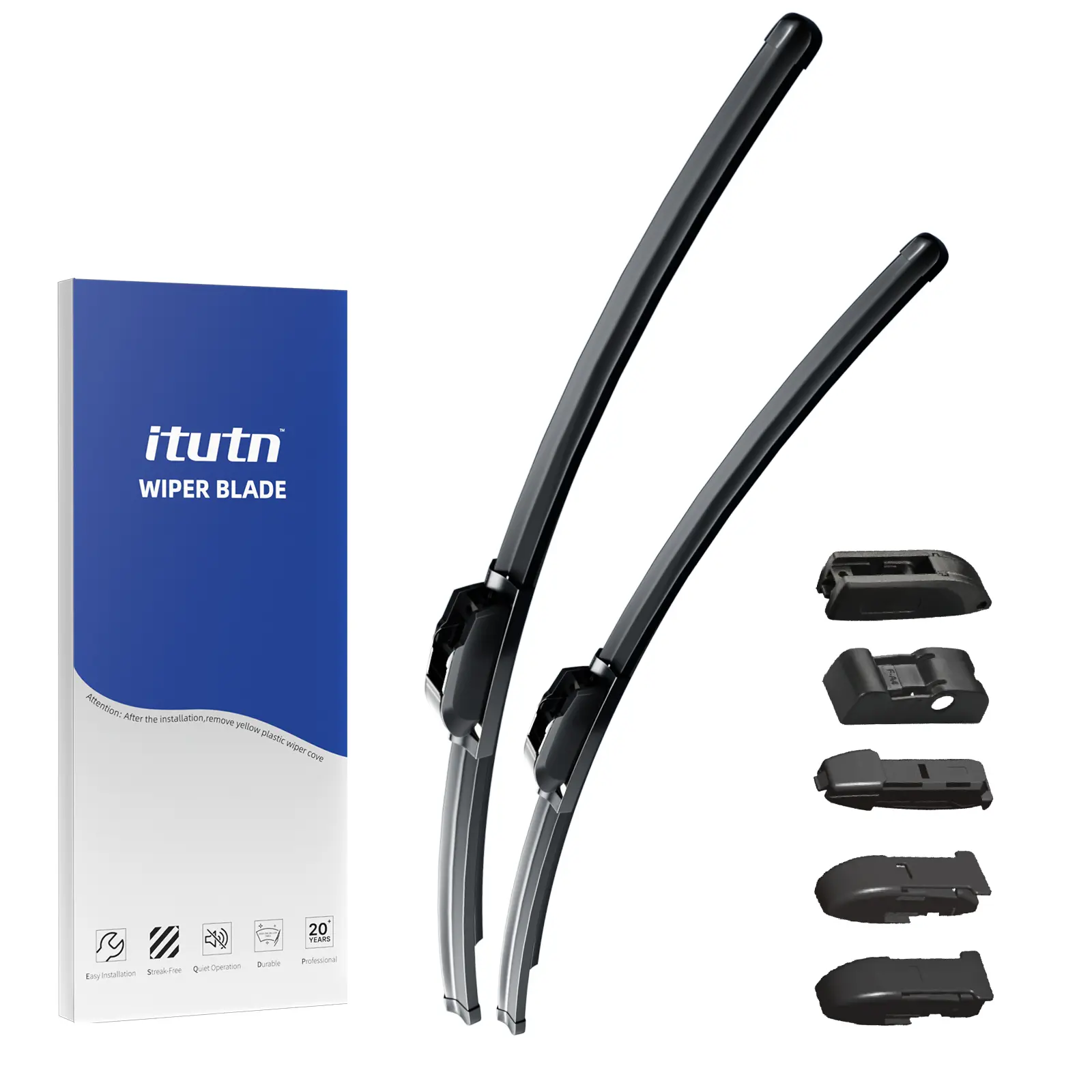 Wiper Blades for Chevrolet Impala-Malibu-Traverse , Push Button/U-Hook Wiper Arm - Zero Noise Zero Streaks -OEM Quality Classic Auto Accessories Car PartsAutomotive Replacement summervibes