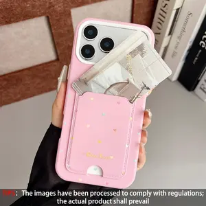 2-in-1 Card Holder Phone Case Cover Compatible with iPhone 17 Pro Max, 16E, 15 Pro, 14 Plus and 13 Air. This shockproof protective case features durable protection and a secure grip design, perfectly suited for daily use.