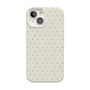 Casely iPhone 15 Plus Case | On the Dot | Rainbow Polka Dot | Compatible with MagSafe | Classic Ultra Thin Design