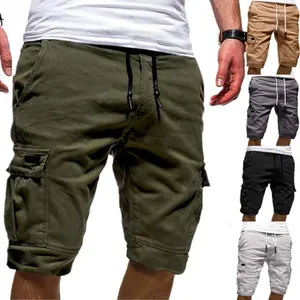 Men's Casual Shorts -  Mid Waist Fitted Five-Point Pants with Cargo Pockets for All Season Fashion Menswear