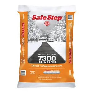 Compass Minerals America 50850T 50 lbs Ice Melt Calcium, Bagged Form, Ice Melting, Low Temp, Melts Ice