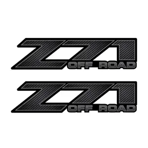 Z71 Offroad Truck Decals Bedside Stickers / Carbon