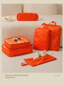 6-Piece Travel Packing Cubes Set, Waterproof Lightweight Travel Organizer Bags for Efficient Packing, Includes Compressible Pouches and Clothes Bags